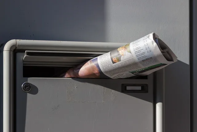 newspaper, newspaper delivery, letter box, in the morning, news, post office, inform, information, newsletter, communication, broadcast, headlines, text, newspaper, newspaper, newsletter, newsletter, newsletter, newsletter, newsletter. Judging a newsletter benchmark: accept, reject or use as context